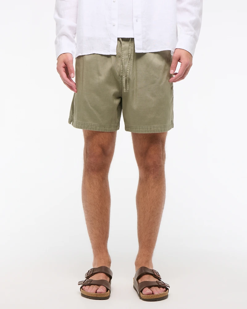 Cotton-Blend Pull-On Short