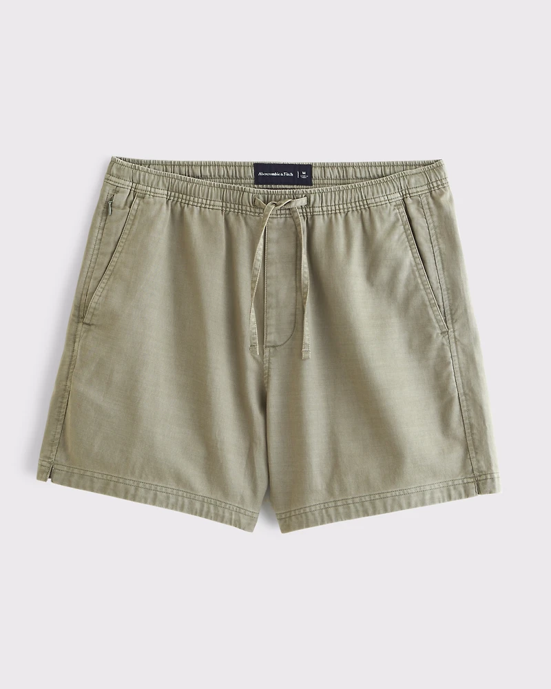 Cotton-Blend Pull-On Short