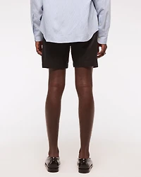 Cotton-Blend Plainfront Short