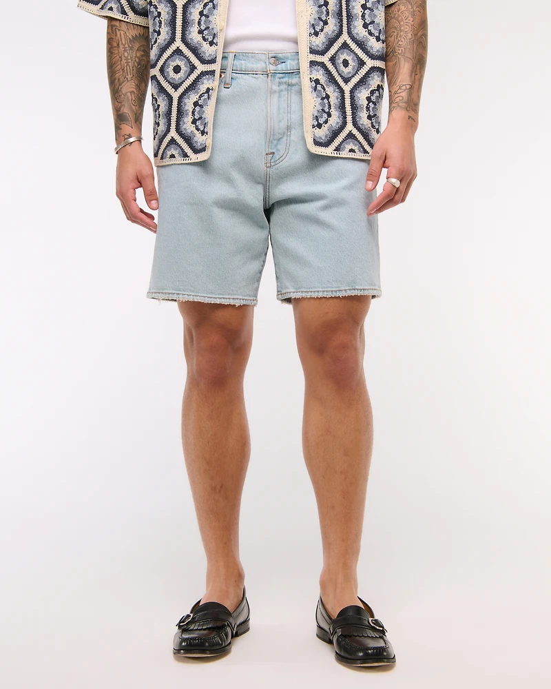 Athletic Loose Denim Short