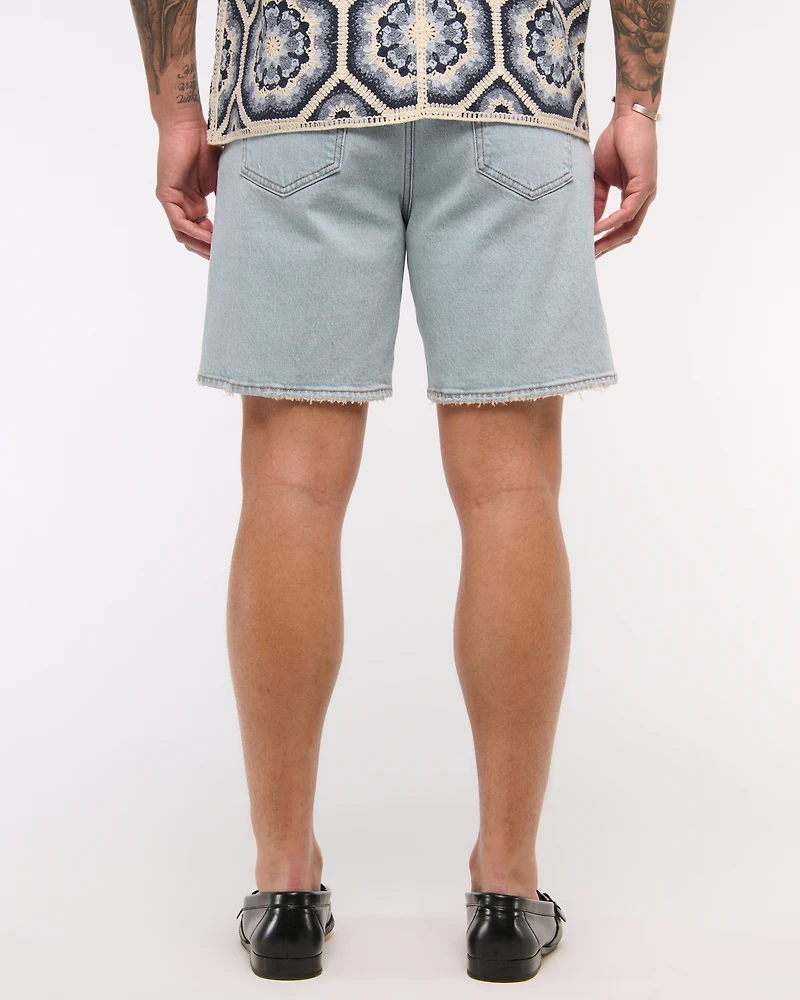 Athletic Loose Denim Short