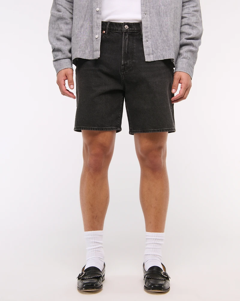 Athletic Loose Denim Short