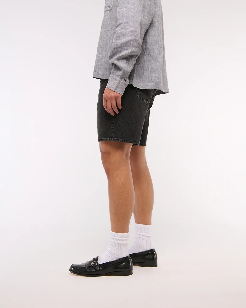 Athletic Loose Denim Short