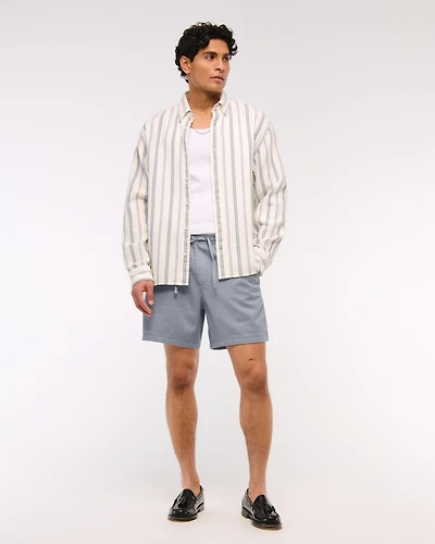 Cotton-Blend Pull-On Short