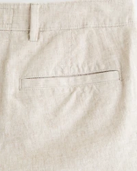 Linen-Blend Plainfront Short