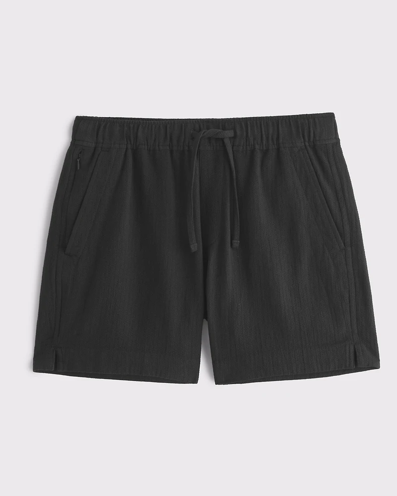 Linen-Blend Pull-On Short