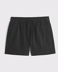 Linen-Blend Pull-On Short