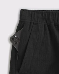 Linen-Blend Pull-On Short