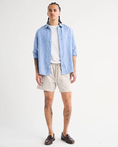 Poplin Pull-On Short