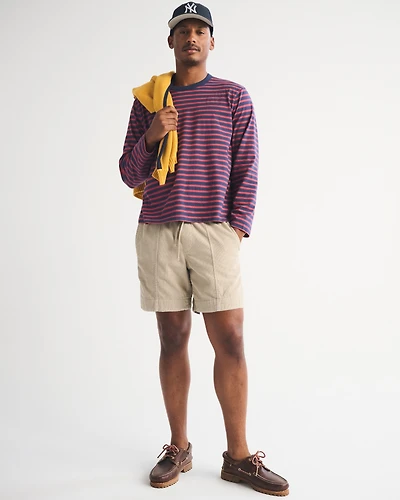 Corduroy Pull-On Short