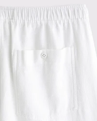 Baggy Cotton Textured Pull-On Pant