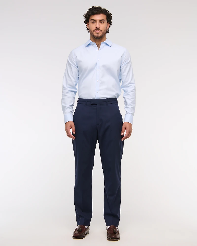 The A&F Collins Athletic Fit Linen-Blend Suit Pant