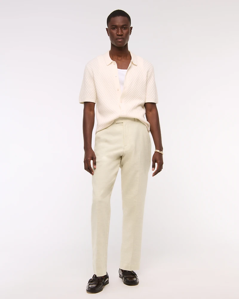 The A&F Collins Linen-Blend Suit Pant