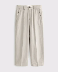 Baggy Tailored Linen-Blend Trouser