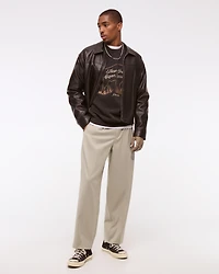 Pleated Baggy Trouser
