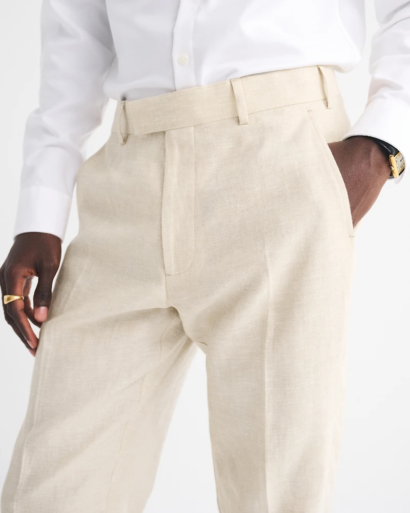 The A&F Collins Slim Linen Suit Pant