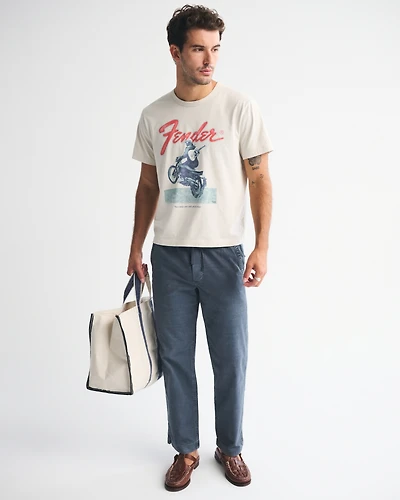 Relaxed Straight Sea Fade Pull-On Pant