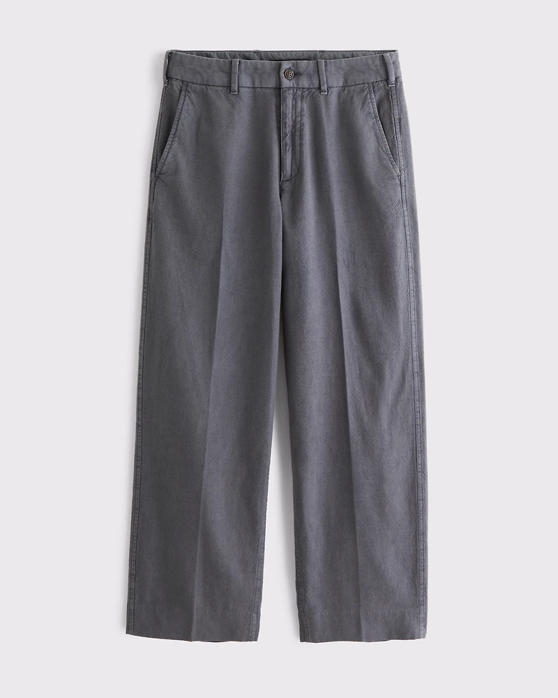 Tailored Linen-Blend Pant