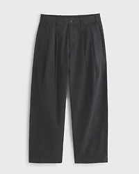 Pleated Baggy Taper Trouser