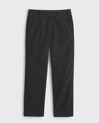 Linen-Blend Relaxed Straight Trouser
