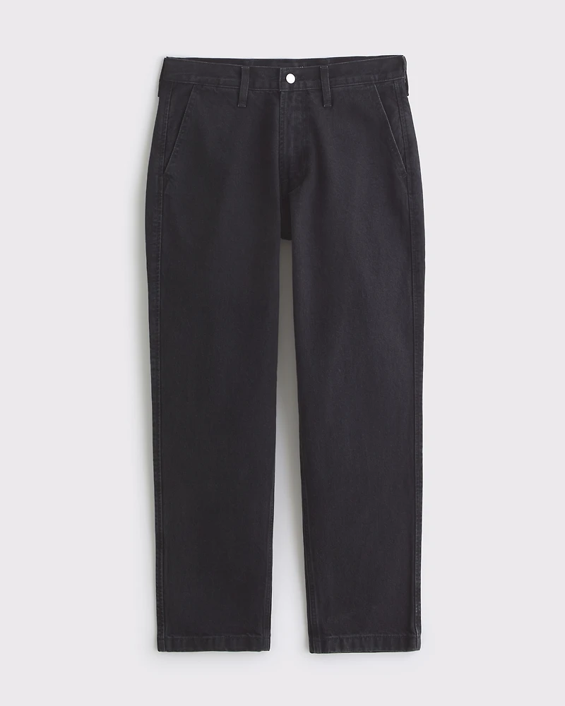 Relaxed Straight Denim Trouser