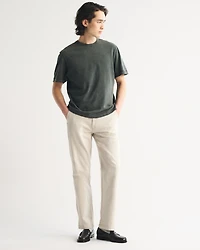 Linen-Blend Relaxed Straight Jean