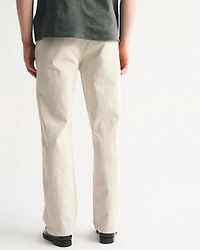 Linen-Blend Relaxed Straight Jean