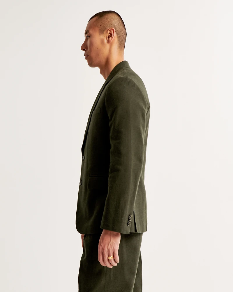 The A&F Collins Tailored Classic Linen-Blend Blazer