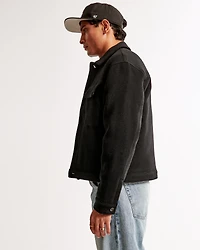 Cropped Dressy Trucker Jacket