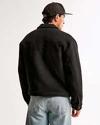 Cropped Dressy Trucker Jacket