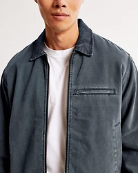 Cropped Zip Workwear Jacket