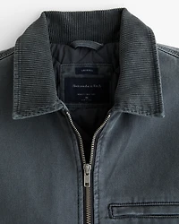 Cropped Zip Workwear Jacket