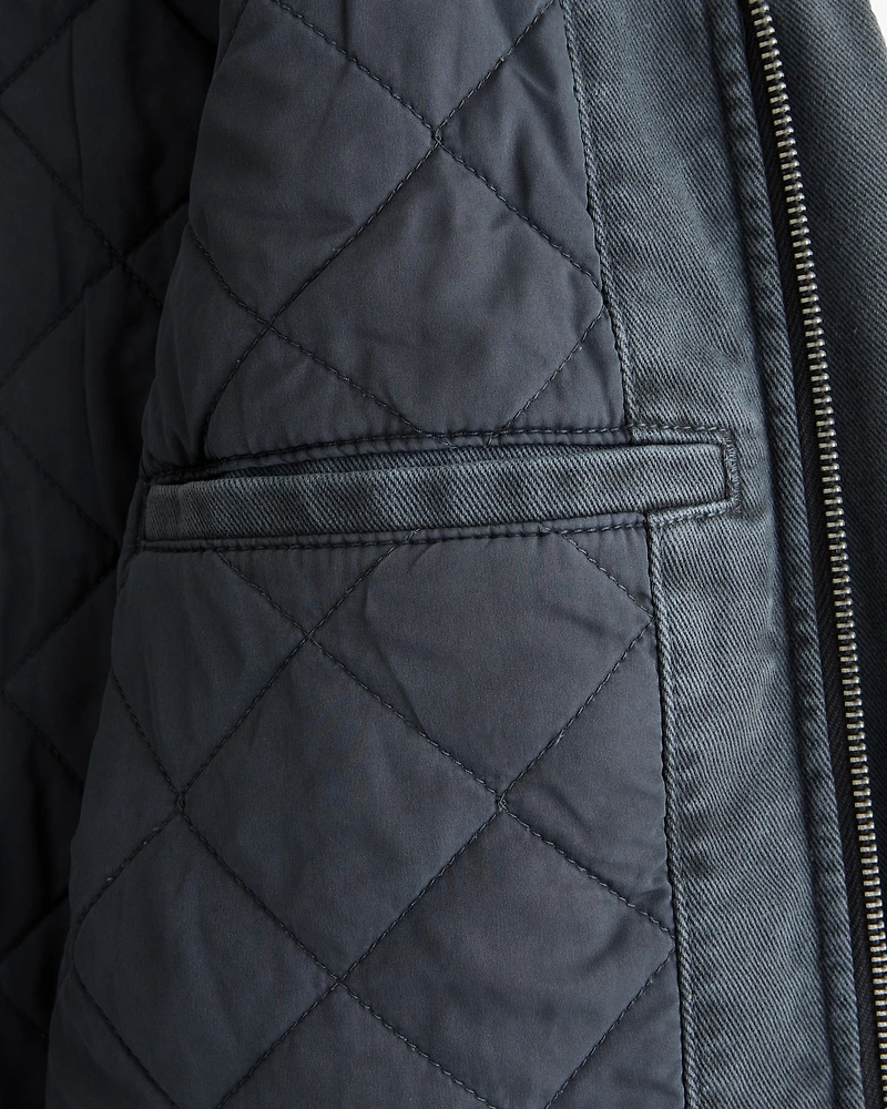 Cropped Zip Workwear Jacket