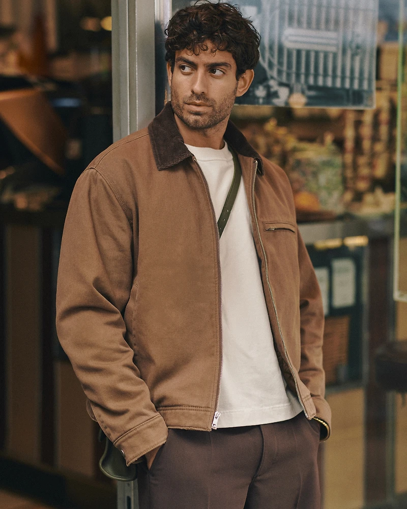 Cropped Zip Workwear Jacket