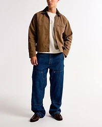 Cropped Zip Workwear Jacket