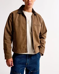 Cropped Zip Workwear Jacket