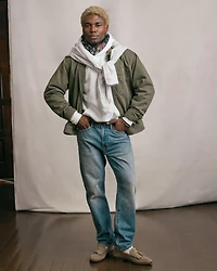 Flannel-Lined Zip Workwear Jacket