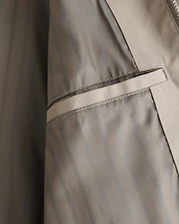 Cropped Mockneck Harrington Jacket