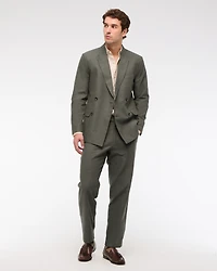 The A&F Collins Double-Breasted Linen-Blend Blazer