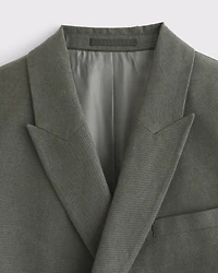 The A&F Collins Double-Breasted Linen-Blend Blazer