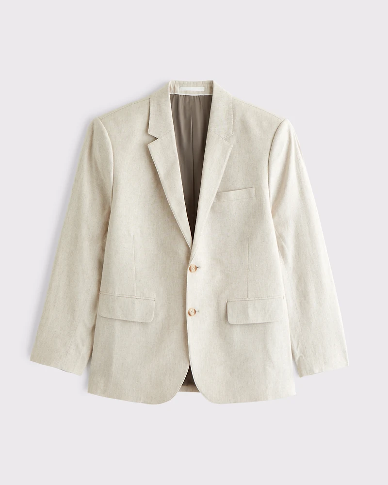 The A&F Collins Athletic Fit Linen-Blend Blazer