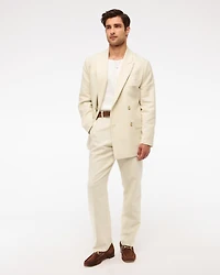 The A&F Collins Double-Breasted Linen-Blend Blazer
