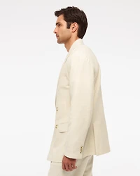 The A&F Collins Double-Breasted Linen-Blend Blazer
