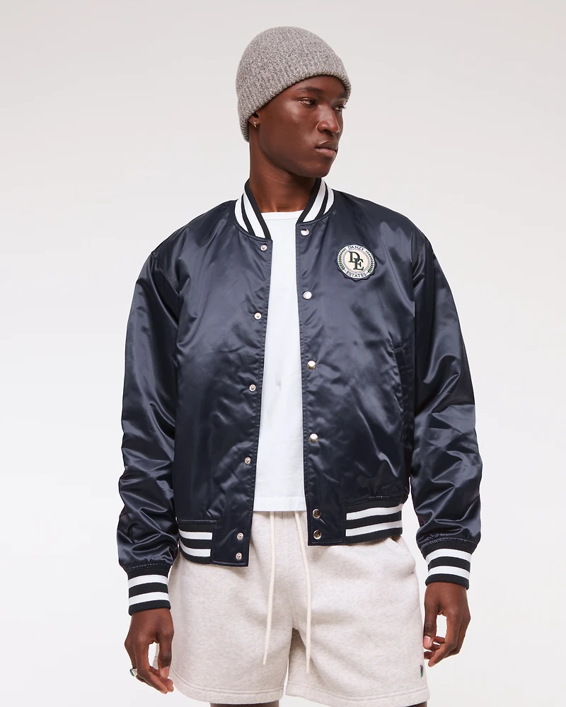 Vol. 28 Danzy Satin Varsity Bomber