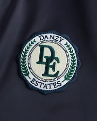 Vol. 28 Danzy Cropped Satin Varsity Bomber
