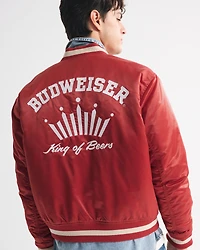 Budweiser Varsity Bomber Jacket