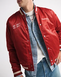 Budweiser Varsity Bomber Jacket