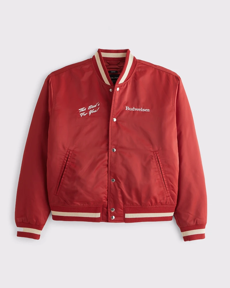 Budweiser Varsity Bomber Jacket