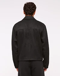 Easy Lightweight Vegan Suede Zip Jacket