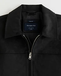 Easy Lightweight Vegan Suede Zip Jacket